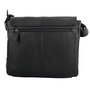 Zwarte Messenger Bag Schoudertas Van Echt Leer