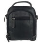 Zwart Leren Crossbody Schoudertasje of Heuptasje 