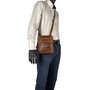 Leren Schoudertas Crossbody Tas Lichtbruin