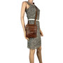 Leren Schoudertas Crossbody Tas Lichtbruin