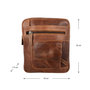 Leren Schoudertas Crossbody Tas Lichtbruin