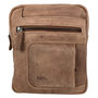 Leren Schoudertas Crossbody Tas Taupe