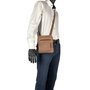 Leren Schoudertas Crossbody Tas Taupe