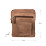 Leren Schoudertas Crossbody Tas Taupe