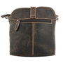 Donkerbruine Leren Crossbody Tas - Schoudertas