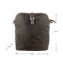 Donkerbruine Leren Crossbody Tas - Schoudertas