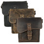 Schoudertas Unisex van Cognac Buffelleer