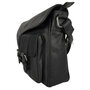 Schoudertas Messenger Bag van Zwart Leer