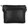 Schoudertas Messenger Bag van Zwart Leer
