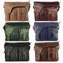 Schoudertas Messenger Bag van Zwart Leer
