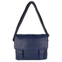 Messenger Bag Schoudertas van Donkerblauw Leer