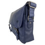 Messenger Bag Schoudertas van Donkerblauw Leer