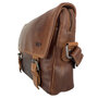 Messenger Bag Schoudertas van Lichtbruin Leer