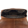 Messenger Bag Schoudertas van Lichtbruin Leer