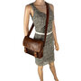 Messenger Bag Schoudertas van Lichtbruin Leer