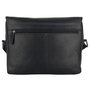 Zwart Leren Messenger Bag Schoudertas