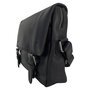 Zwart Leren Messenger Bag Schoudertas