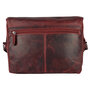Messenger Bag Schoudertas van Rood Leer