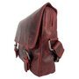 Messenger Bag Schoudertas van Rood Leer