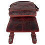 Messenger Bag Schoudertas van Rood Leer