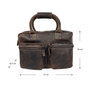 Westernbag - Laptoptas 13 inch Laptop Donkerbruin Buffelleer