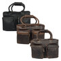 Westernbag - Laptoptas 13 inch Laptop Donkerbruin Buffelleer