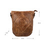 Dames Schoudertas Damestas van Cognac Leer