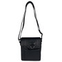 Crossbody Schoudertas Heren en Dames Zwart Leer