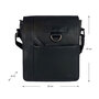 Crossbody Schoudertas Heren en Dames Zwart Leer