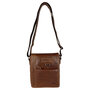 Crossbody Schoudertas Heren en Dames Cognac Leer
