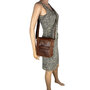 Crossbody Schoudertas Heren en Dames Cognac Leer
