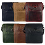 Crossbody Schoudertas Heren en Dames Cognac Leer