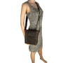 Schoudertas Dames of Heren van Buffelleer Donkerbruin