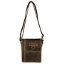 Schoudertas Dames of Heren van Cognac Buffelleer