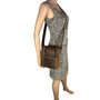 Schoudertas Dames of Heren van Cognac Buffelleer