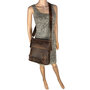 Crossbody Schoudertas Dames van Cognac Buffelleer