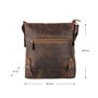 Crossbody Schoudertas Dames van Cognac Buffelleer
