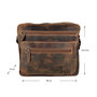 Schoudertas Crossbody Tas  van Cognac Buffelleer