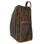 Leren Rugtas Rugzak Klein - Lichtbruin Cognac Leer