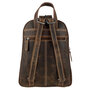 Leren Rugtas Rugzak Klein - Lichtbruin Cognac Leer