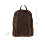Leren Rugtas Rugzak Klein - Lichtbruin Cognac Leer