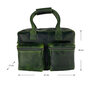 Schoudertas Cowboysbag Schooltas Groen Leer