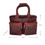Westernbag - Laptoptas 13 inch Laptop Rood Leer