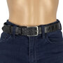 Riem 3 cm Zwart Leer voor Heren en Dames