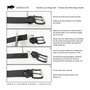 Riem 4 cm Zwart Leer voor Heren en Dames