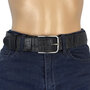 Riem 4 cm Zwart Leer voor Heren en Dames