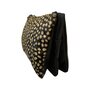 Leren Schoudertasje van Zwart Leer met Cheetah Print