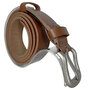 Riem cognac bruin geperforeerd 3 cm