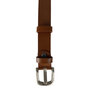 Riem cognac bruin geperforeerd 3 cm