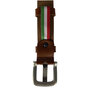 Riem cognac bruin geperforeerd 3 cm